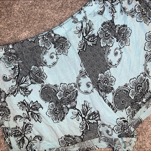 Apt 9 Light Blue & Black PJ shorts size XL - Picture 4 of 8